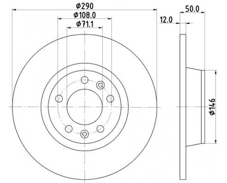 Disque de frein PRO 8DD 355 116-171 Hella
