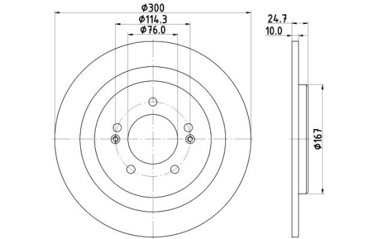 Disque de frein PRO 8DD 355 118-241 Hella