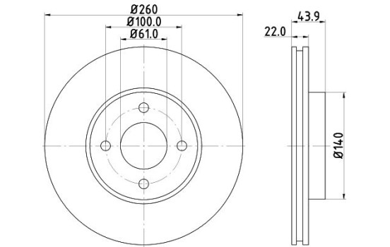 Disque de frein PRO 8DD 355 118-291 Hella