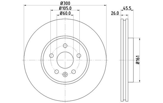 Disque de frein PRO 8DD 355 118-391 Hella