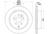 Disque de frein PRO 8DD 355 118-921 Hella