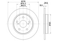 Disque de frein PRO 8DD 355 118-971 Hella