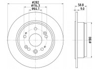 Disque de frein PRO 8DD 355 119-031 Hella