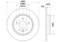 Disque de frein PRO 8DD 355 119-501 Hella