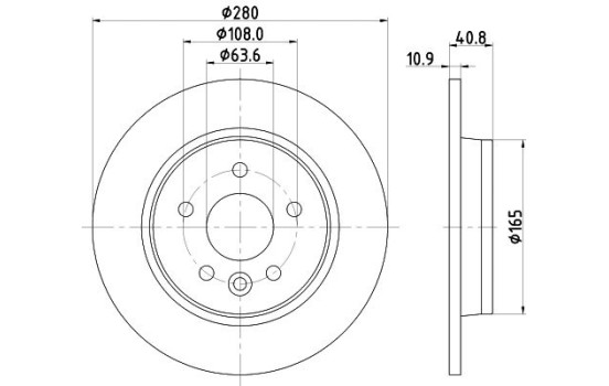 Disque de frein PRO 8DD 355 119-501 Hella