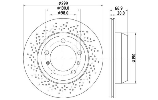 Disque de frein PRO 8DD 355 120-221 Hella