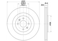 Disque de frein PRO 8DD 355 120-401 Hella