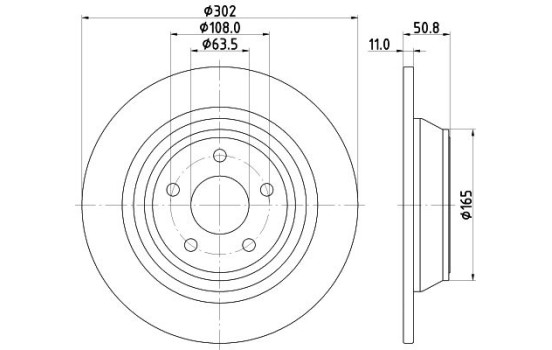 Disque de frein PRO 8DD 355 122-451 Hella