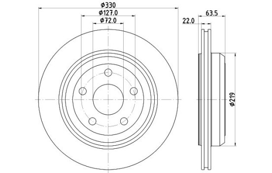 Disque de frein PRO 8DD 355 122-511 Hella