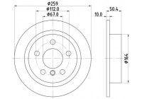 Disque de frein PRO 8DD 355 123-491 Hella