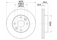 Disque de frein PRO 8DD 355 125-531 Hella