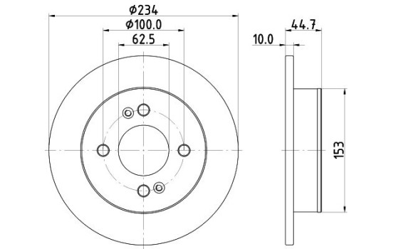 Disque de frein PRO 8DD 355 126-491 Hella