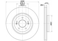 Disque de frein PRO 8DD 355 132-251 Hella