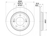 Disque de frein PRO 8DD 355 132-611 Hella