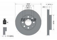 Disque de frein PRO 92029603 Textar