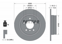 Disque de frein PRO 92042303 Textar