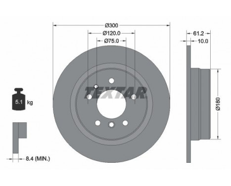 Disque de frein PRO 92042303 Textar
