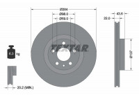 Disque de frein PRO 92046803 Textar