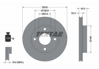 Disque de frein PRO 92051003 Textar