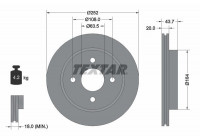 Disque de frein PRO 92063603 Textar