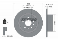 Disque de frein PRO 92067003 Textar