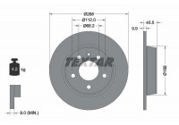 Disque de frein PRO 92074303 Textar