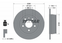 Disque de frein PRO 92074503 Textar