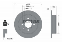 Disque de frein PRO 92077903 Textar