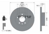 Disque de frein PRO 92083703 Textar