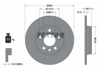 Disque de frein PRO 92083903 Textar