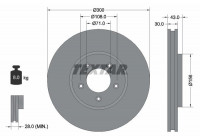 Disque de frein PRO 92099003 Textar