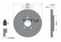 Disque de frein PRO 92099603 Textar