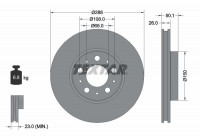 Disque de frein PRO 92100503 Textar