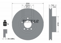 Disque de frein PRO+ 92107105 Textar