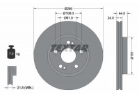 Disque de frein PRO 92113803 Textar