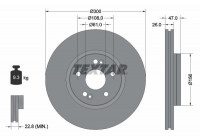 Disque de frein PRO 92119003 Textar