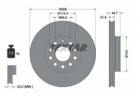 Disque de frein PRO+ 92120805 Textar