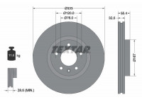 Disque de frein PRO+ 92121305 Textar