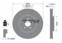 Disque de frein PRO 92123603 Textar