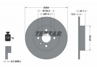 Disque de frein PRO 92124703 Textar