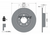 Disque de frein PRO 92125603 Textar