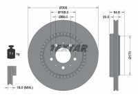 Disque de frein PRO 92126803 Textar