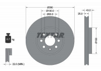 Disque de frein PRO 92129303 Textar
