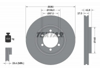 Disque de frein PRO 92136503 Textar