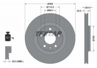 Disque de frein PRO 92137103 Textar