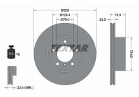 Disque de frein PRO+ 92137705 Textar