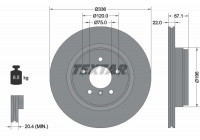 Disque de frein PRO+ 92137905 Textar