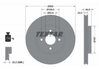 Disque de frein PRO 92139903 Textar