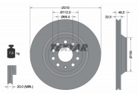 Disque de frein PRO 92140703 Textar