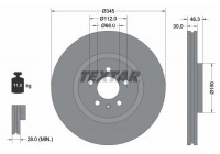 Disque de frein PRO 92143903 Textar